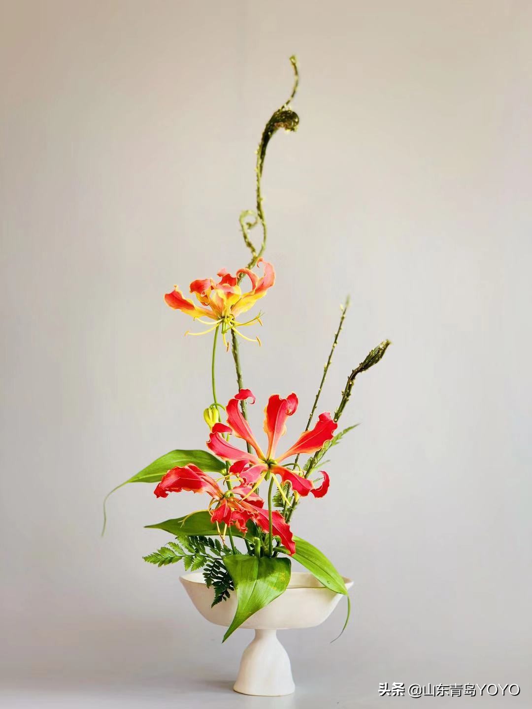 小原流插花入门,花意匠插花视频