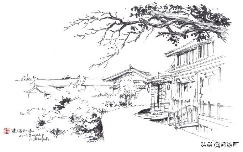 十大顶级钢笔画速写,钢笔速写100幅图片