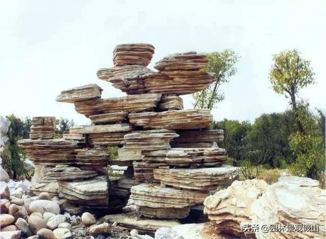 100种景观置石图片,100种园林造景图片