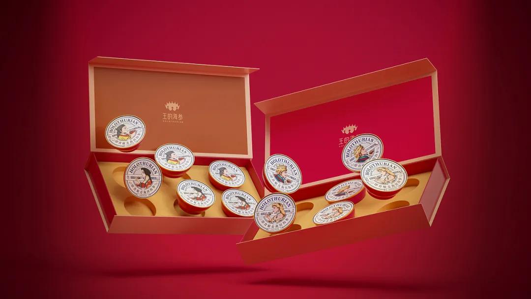 海鲜高端大气的包装,中国风海鲜包装设计