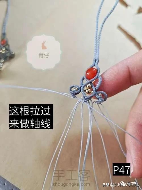 简单易学的手机链制作教程,手机链最新款教程