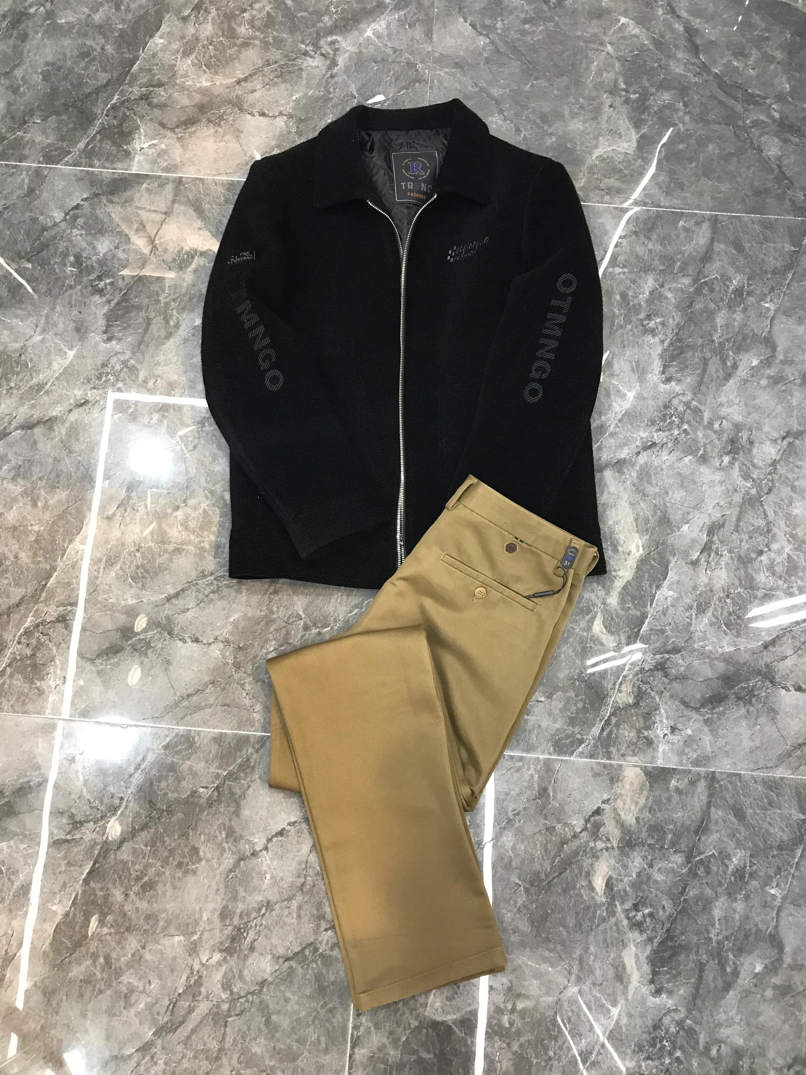 休闲裤卡其色才是百搭款,百搭卡其色休闲裤