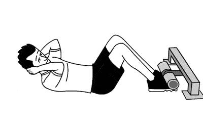 每天30个仰卧起坐多久练出马甲线,练马甲线仰卧起坐正确姿势