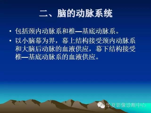 小脑血管解剖分段,脑血管影像解剖讲解