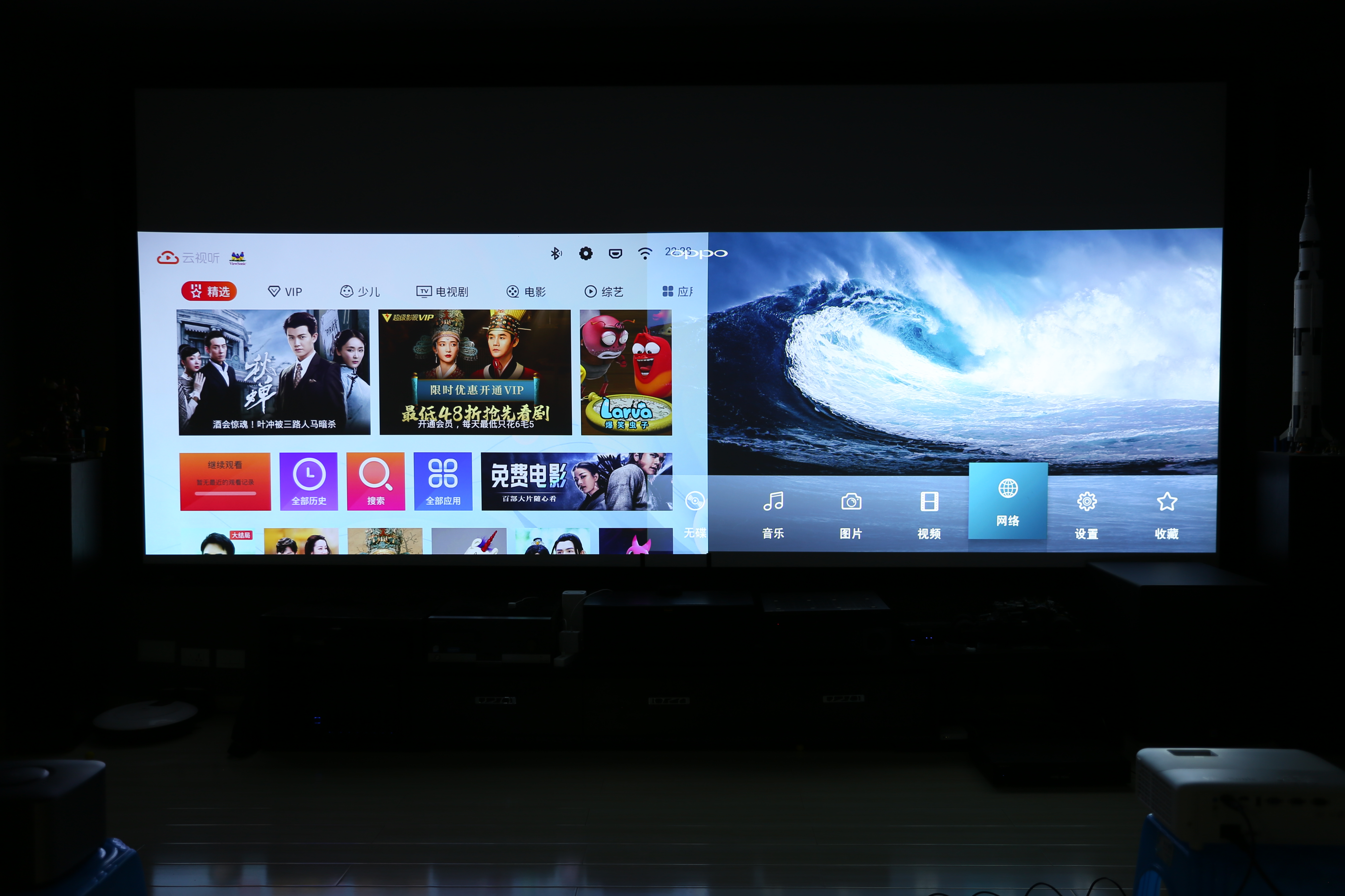 优派投影机px703和px727,优派投影仪px725hd评测