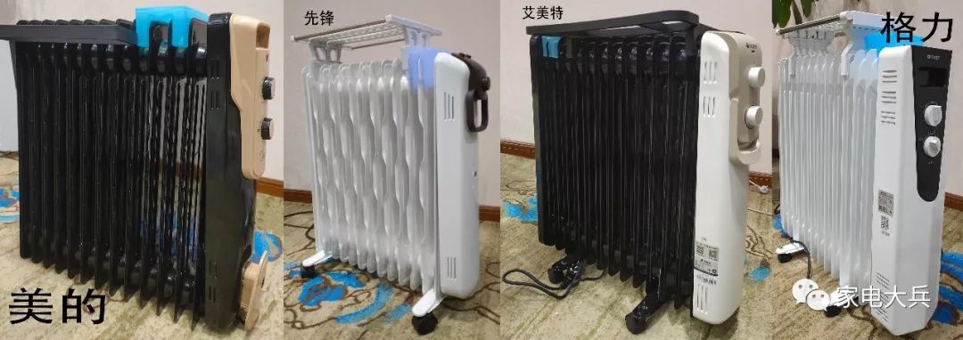 格力电热油汀取暖器拆解测评,美的油汀和先锋取暖器哪个好