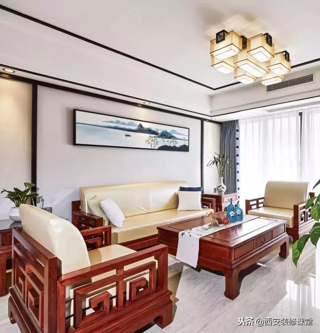 30款新中式客厅骨子里的东方韵味,30款中式客厅韵味十足