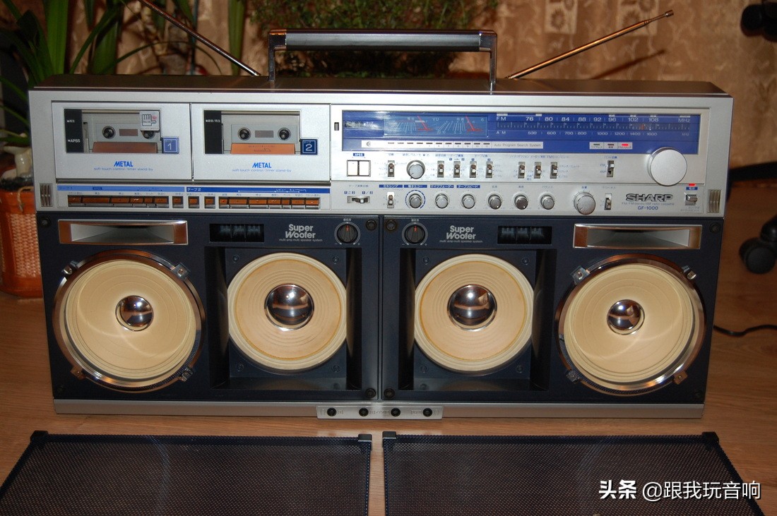 老款夏普录音cd一体机,日本生产的夏普450老式录音机