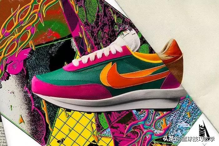 耐克和日本一个牌子联名的鞋子,一双鞋四个品牌