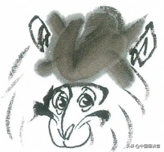 国画猴子入门教学,国画猴子简单的画法