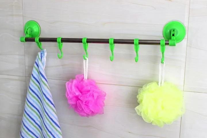 浴室置物架打孔好还是免打孔好,浴室免打孔整理