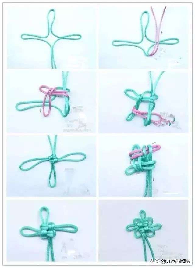 串珠子单绳打结方法慢动作,108颗珠串怎么穿绳打结