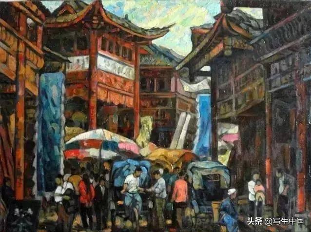 青年艺术家刘春油画作品欣赏,王欣油画作品《春到陕北》图片