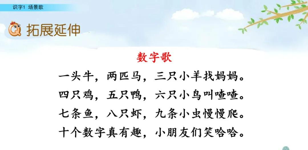 二年级上册语文识字歌重点归纳,部编版二年级语文上册识字复习