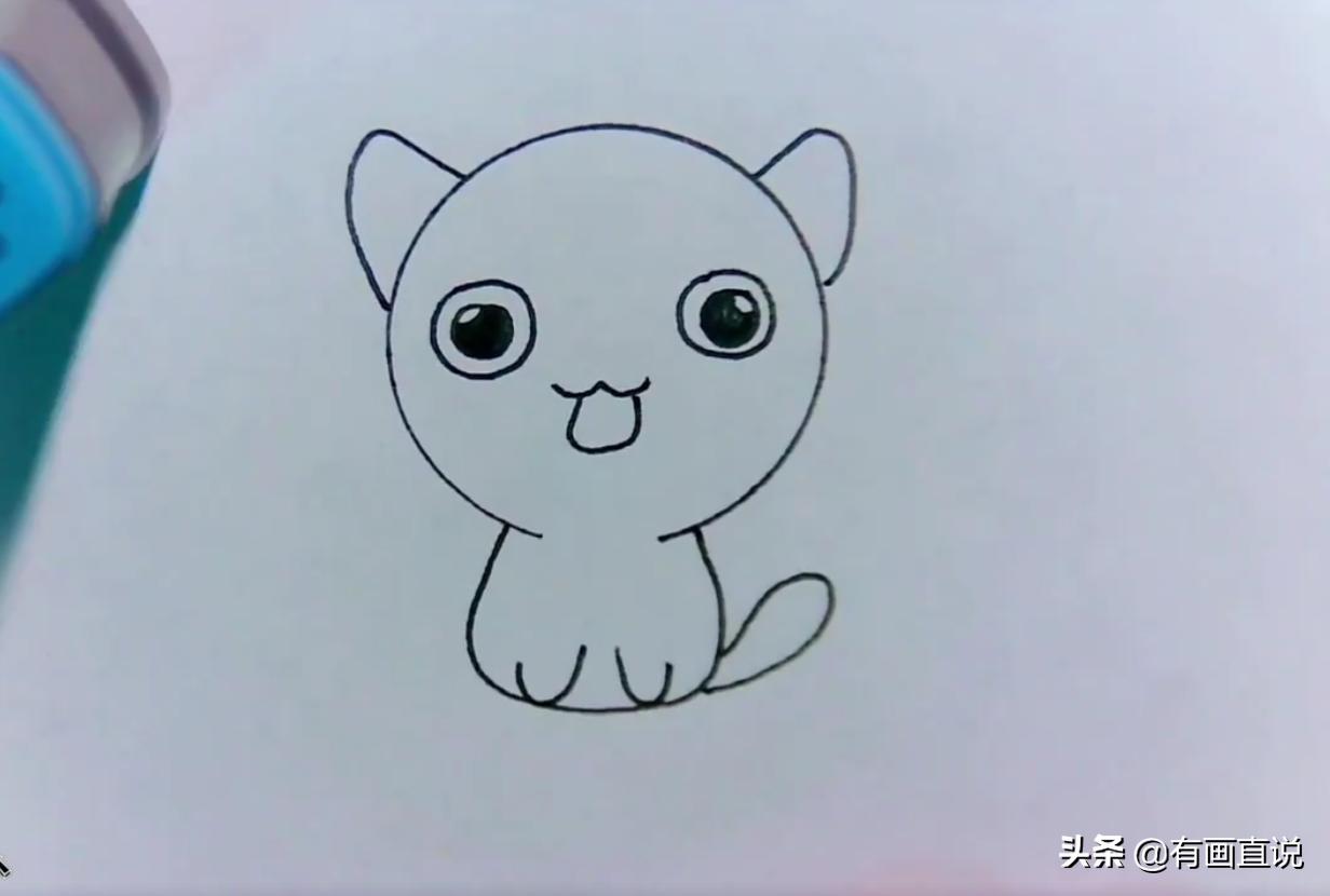 儿童画画教程3-6岁简笔画小公主,7-10岁儿童画画hellokitty简笔画