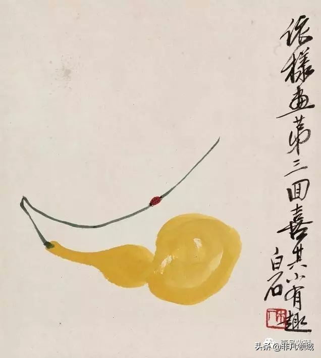 齐白石葫芦作品,齐白石葫芦寓意