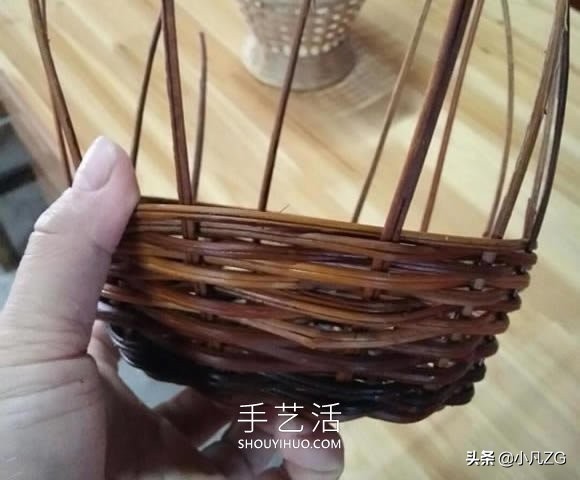 藤编收纳筐的编织方法,藤编收纳筐diy图解