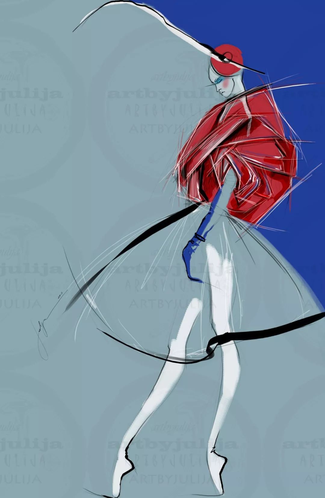 设计稿晚礼服,设计礼服手稿图洛丽塔