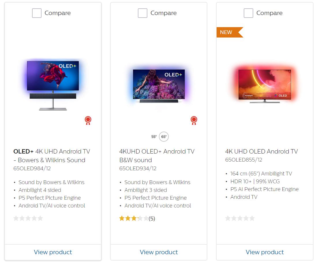 飞利浦oled55寸783,飞利浦55oled935