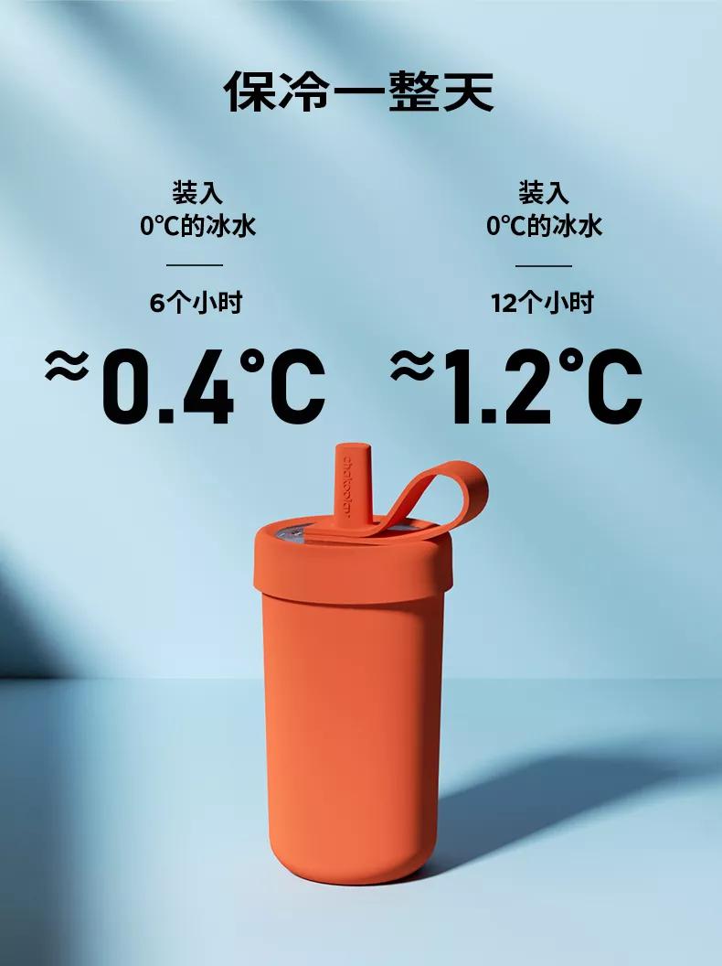 黑科技保温水杯,粗吸管保温杯高颜值学生党