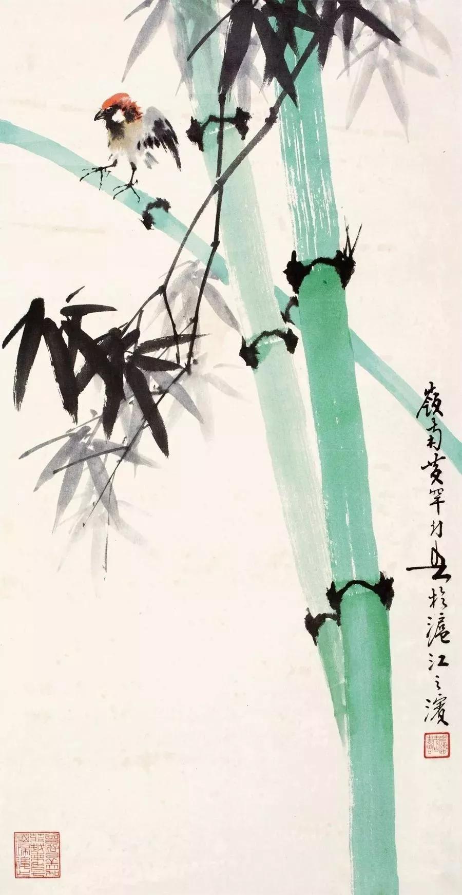 古今十大名家笔下的雪竹,这三位大师画雪景绝美