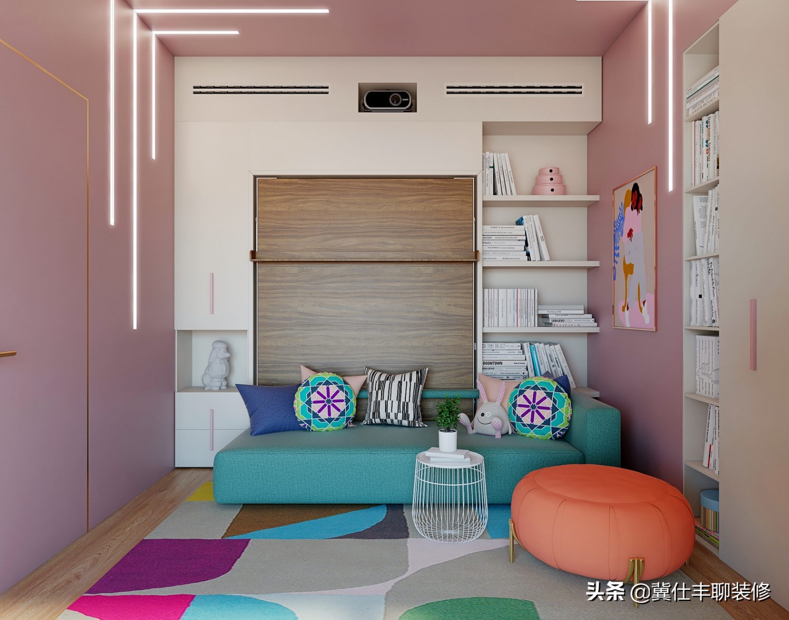 灯带在客厅灯光设计中的使用,led灯带怎么调灯光效果好看