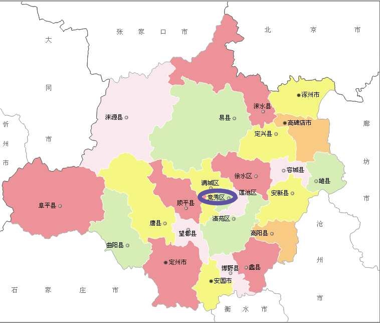 “百千桑梓地，亿万老家人”。河北省___保定市___竞秀区
