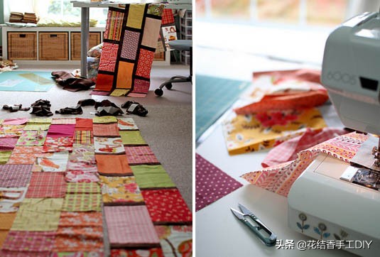 手工小方块布简单又漂亮,小布块手工简单