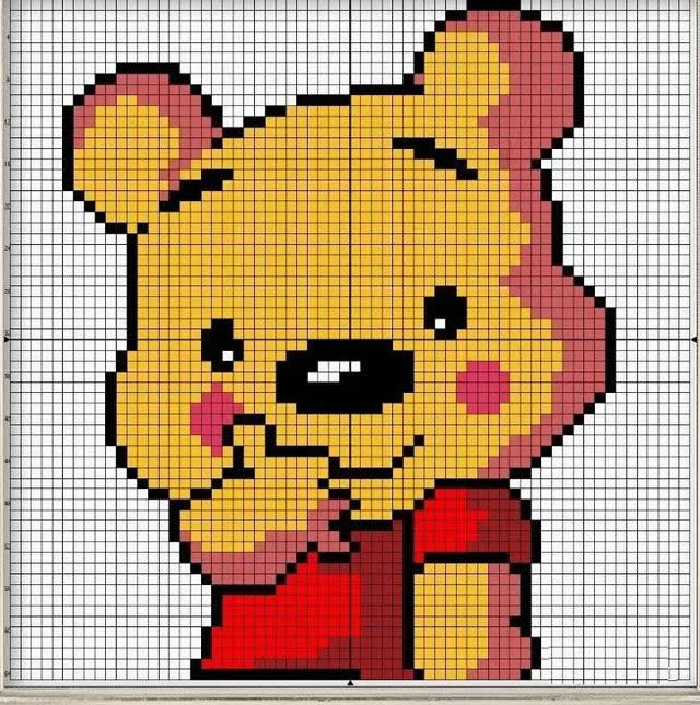 十字绣可爱卡通宝宝,卡通人物十字绣小版简单