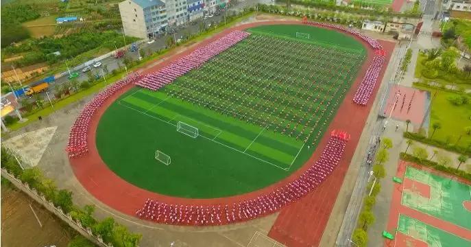 场面壮观大课间,壮观的大课间