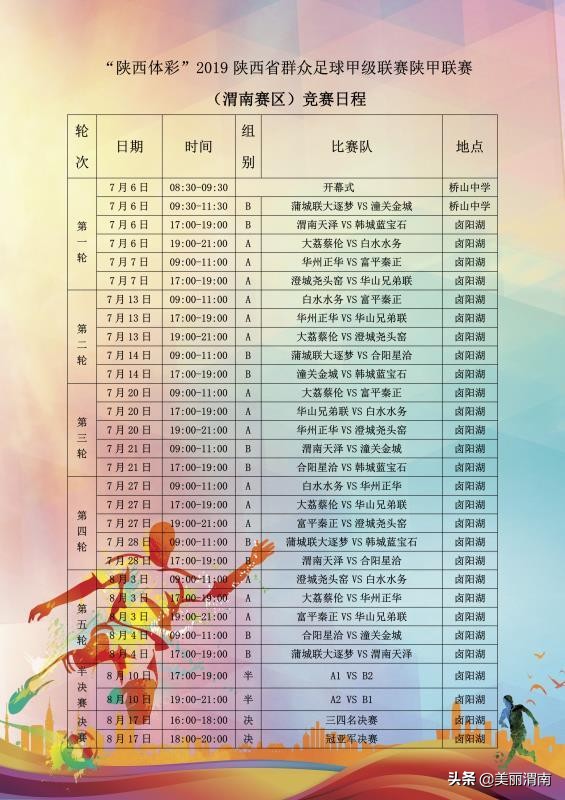 陕西足球乙级联赛渭南,2019渭南业余足球联赛