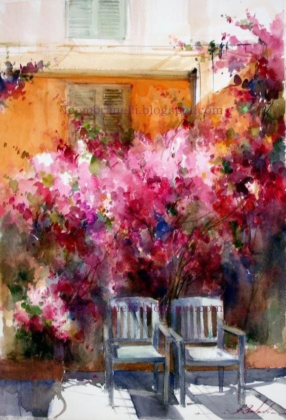 水彩世界画家风景作品,巴西水彩艺术欣赏