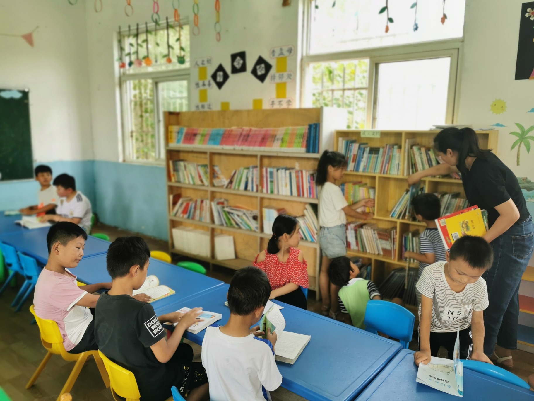 商丘民权：村小学建起“爱心书屋”孩子暑假阅读好去处