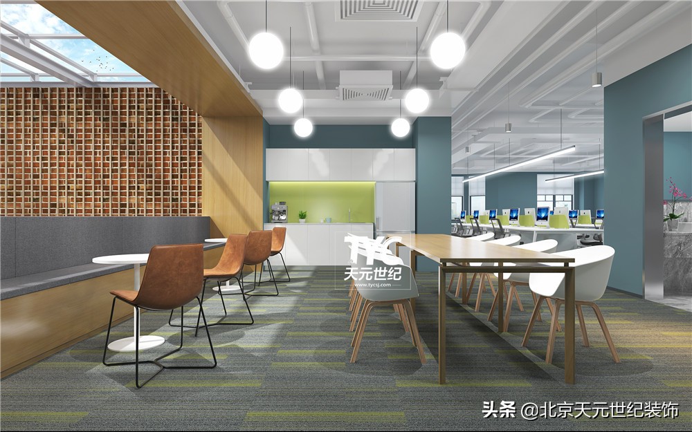 天津400平办公室设计案例,天津400平办公室装修案例
