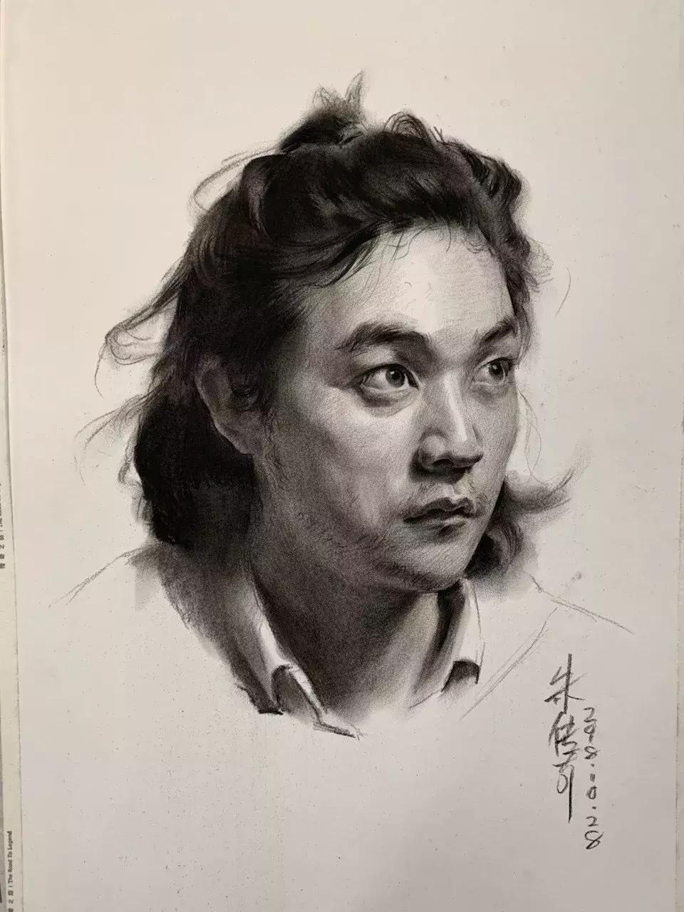 央美状元朱传奇素描,央美朱传奇