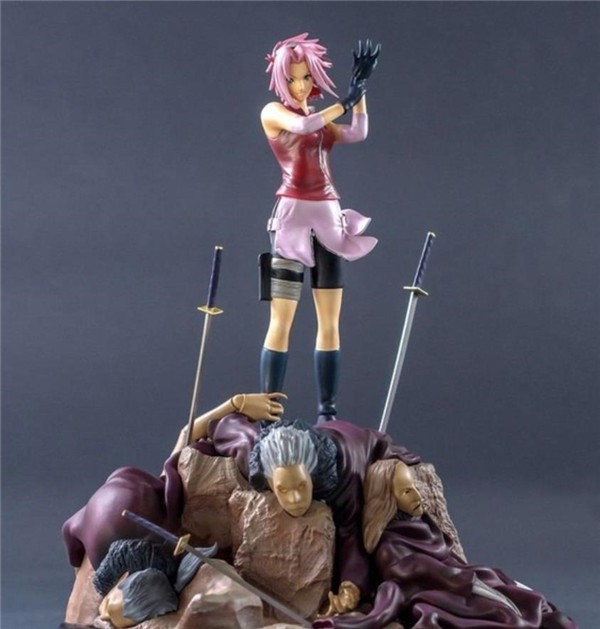 2200元*春买**野樱手办，看脸以为是盗版，脚下细节证明不是