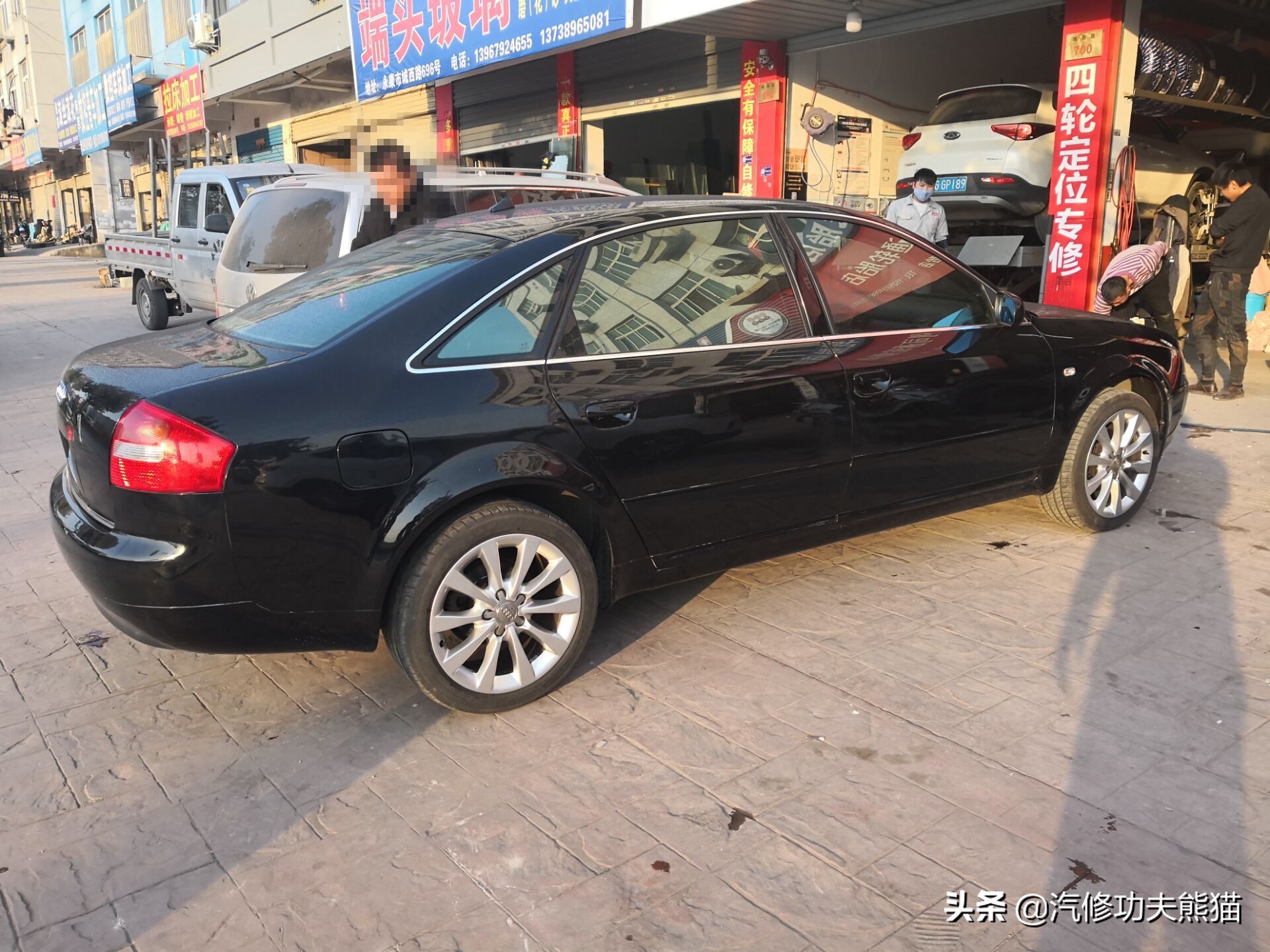 奥迪a6老款升级新款全过程,面目全非的23w公里的奥迪a6