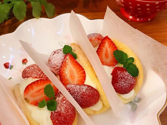 红叶谷枫叶蒸蛋糕,红叶谷枫叶蛋糕的做法