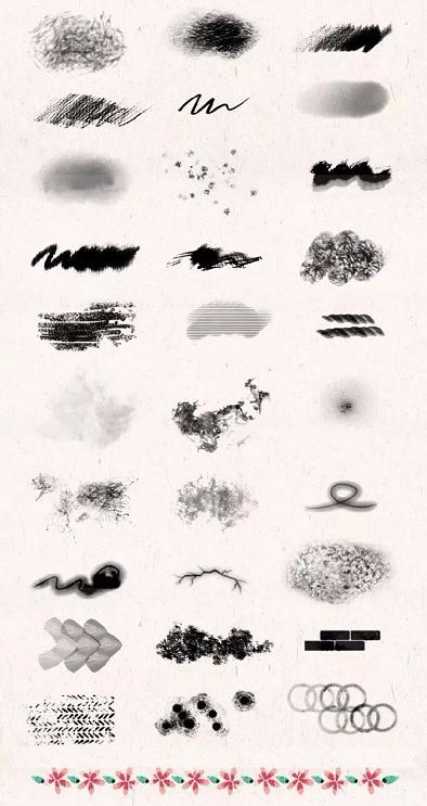 插画师必备的5种常用笔刷,插画师必备1500种笔刷