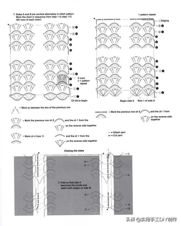 钩简约包包教程视频,适合夏天背的钩编包包花样图解