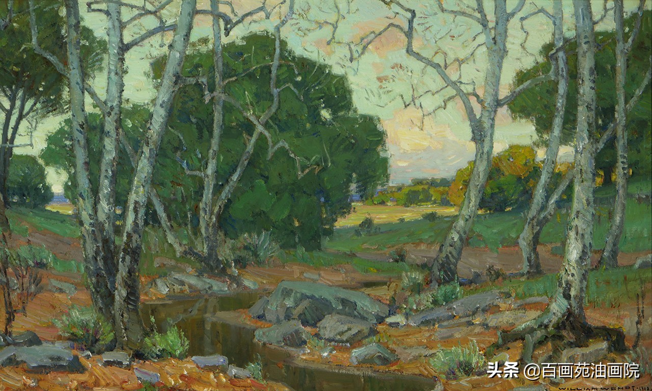 风景油画色彩的基础知识,阿尔卑斯山风景油画