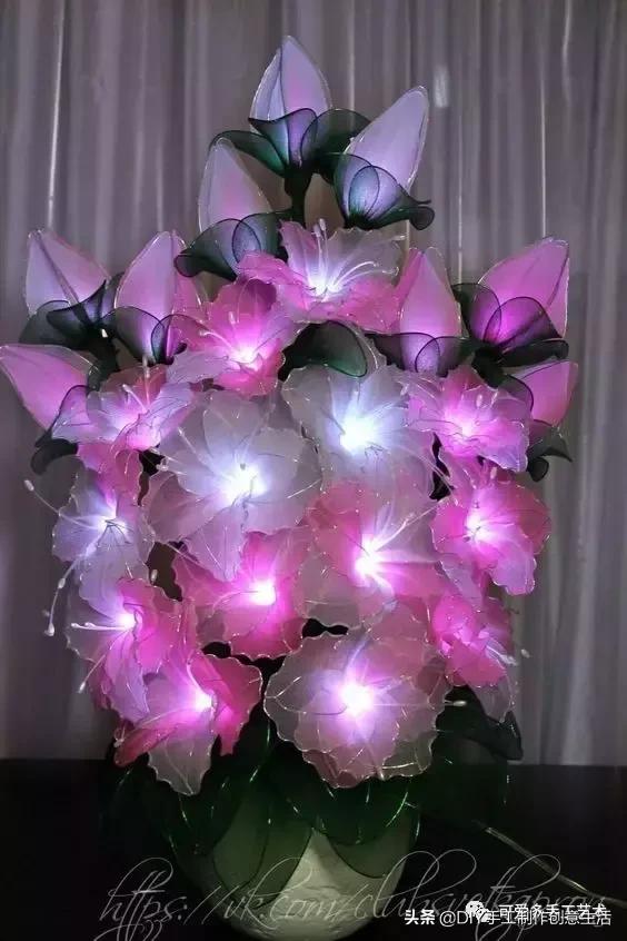 把彩色的*袜丝**套在铁圈上，最后竟然变得这么美（附教程）