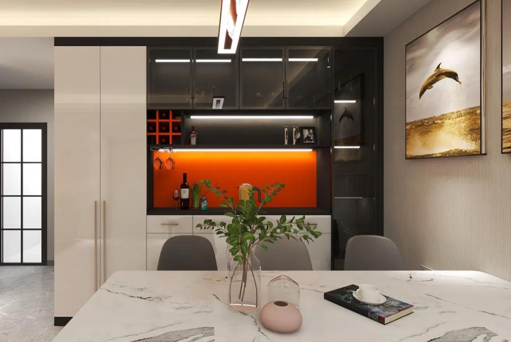 成都定制柜子鲁丽欧松板配PET肤感和高光门安装完工!640元/平方